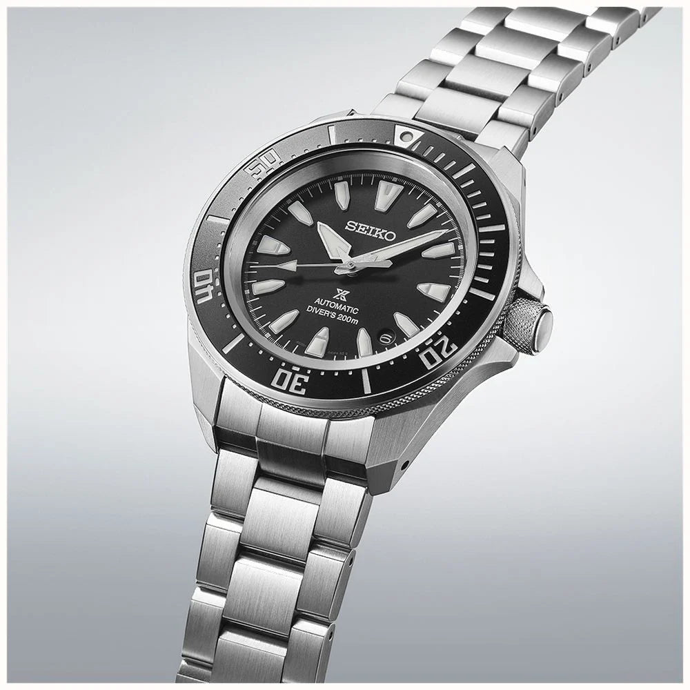 Seiko SRPL13K1 Prospex 4R Black Shog-urai Diver 41.7mm Black Dial Stainless Steel Bracelet Men's Watch