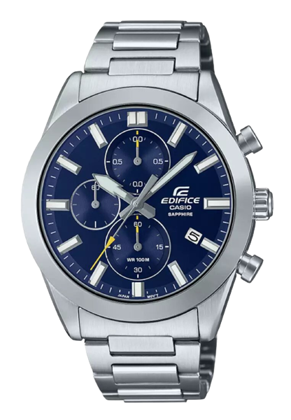 Casio EFB-710D-2AVUE Edifice 41mm Blue Dial Stainless Steel Bracelet Mens Watch