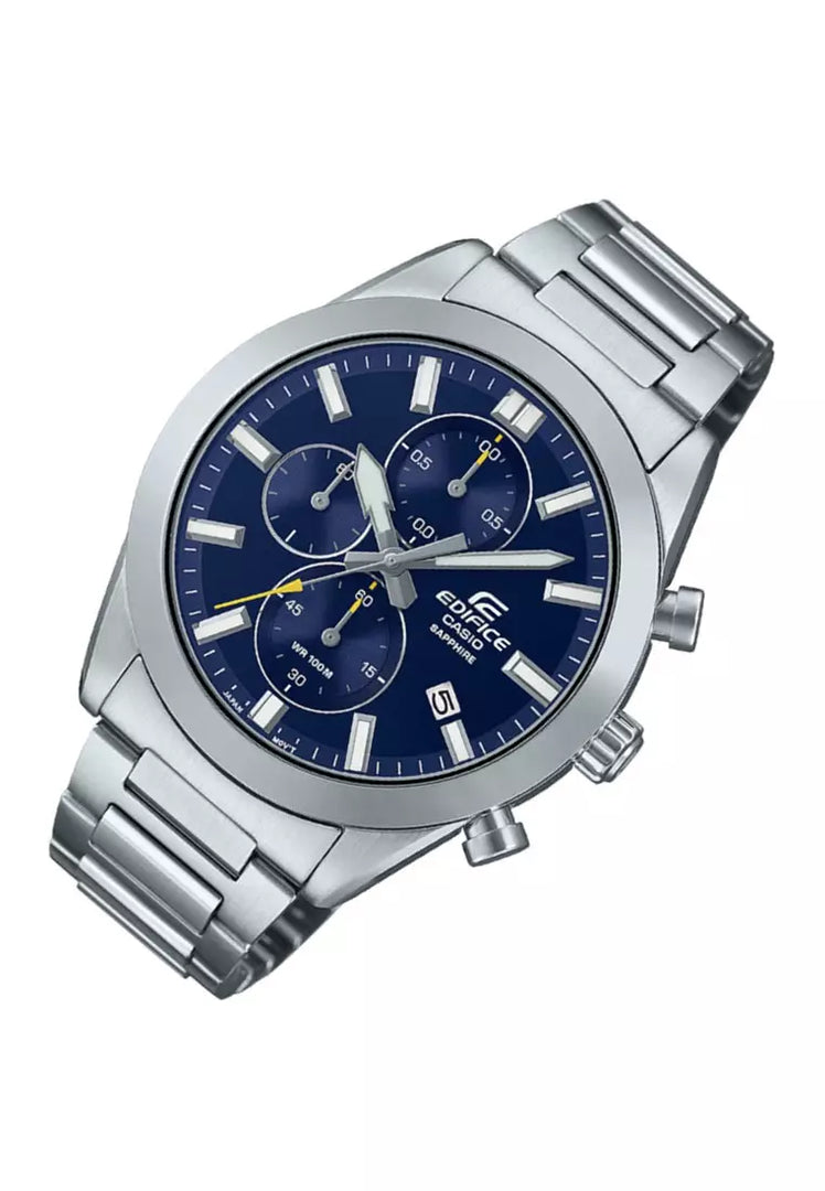 Casio EFB-710D-2AVUE Edifice 41mm Blue Dial Stainless Steel Bracelet Mens Watch