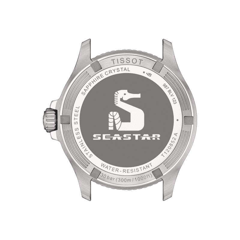 Tissot T1208521705100 Seastar 1000 Quartz GMT 40mm Black Dial Black Rubber Strap Men's Watch