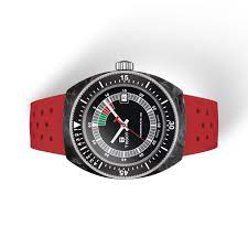 Tissot T1454079705702 Sideral S Powermatic 80 41mm Black Dial Red Rubber Strap Men's Watch