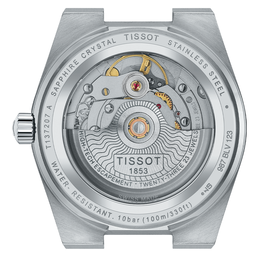 Tissot T1372071109101 PRX Powermatic 80 35mm Green Dial Stainless Steel Bracelet Men's Watch