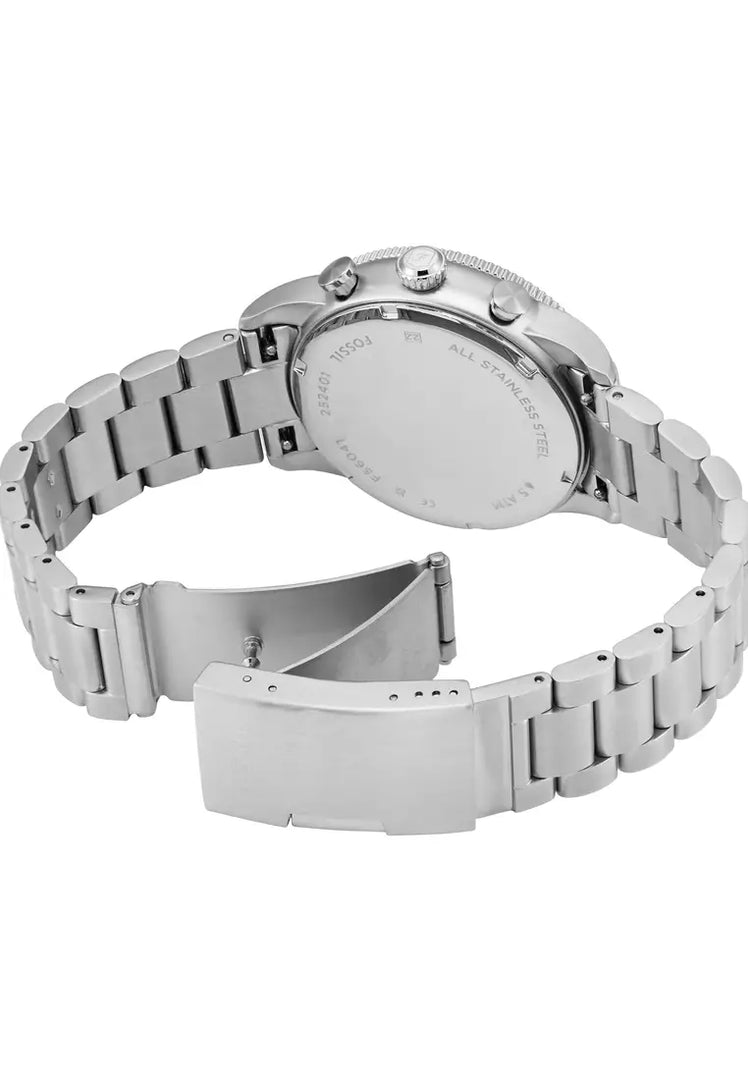 Fossil FS6047 Sport Tourer Blue Chronograph Dial Stainless Steel Bracelet Men's Watch