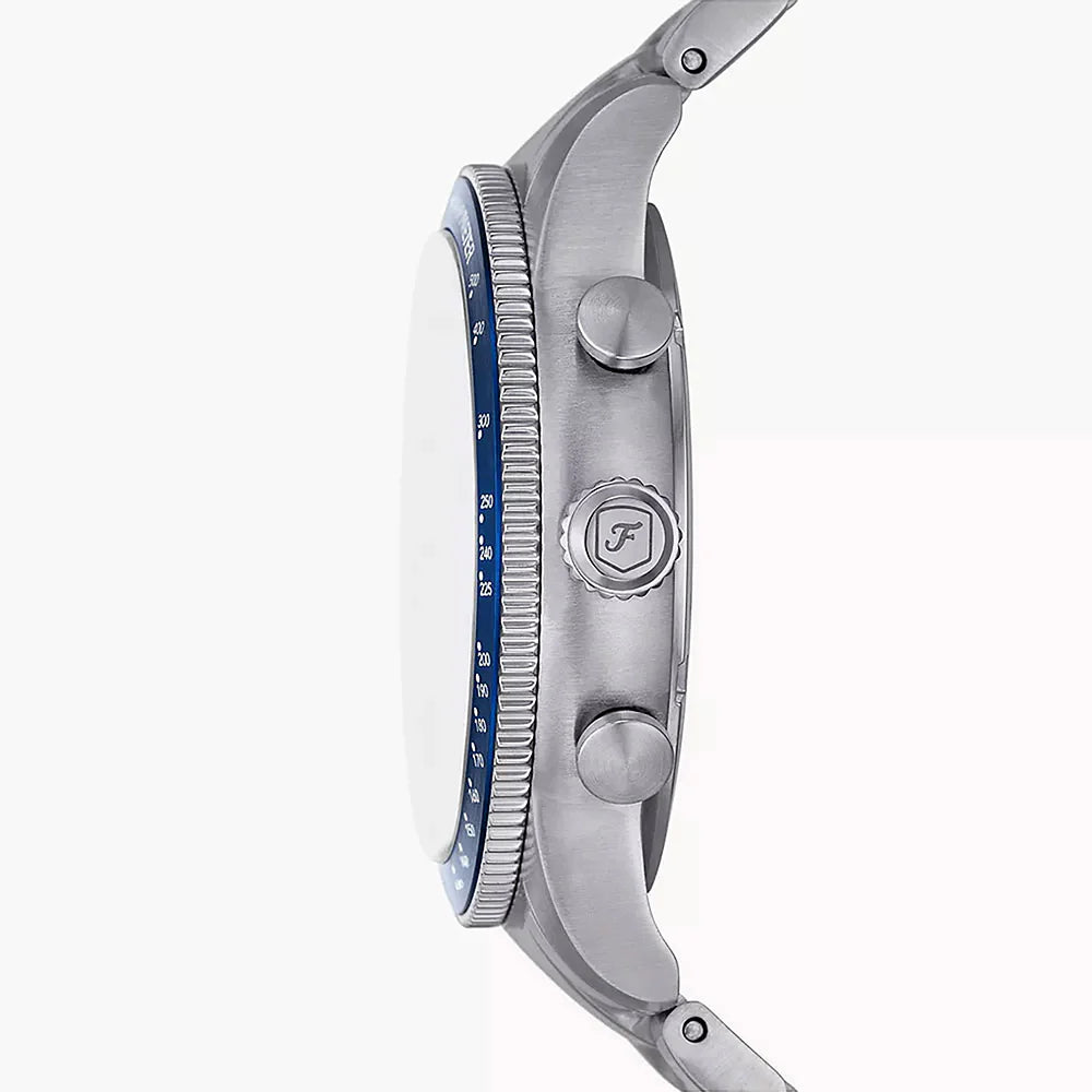Fossil FS6047 Sport Tourer Blue Chronograph Dial Stainless Steel Bracelet Men's Watch