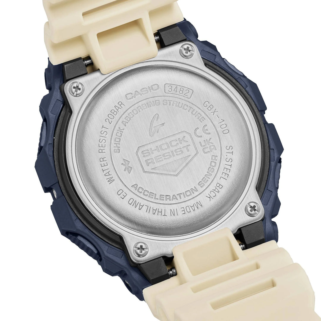 Casio GBX-100TT-2ER G-Shock G-Lide Surf Story Digital Display Bio-Based Resin Strap Men's Watch