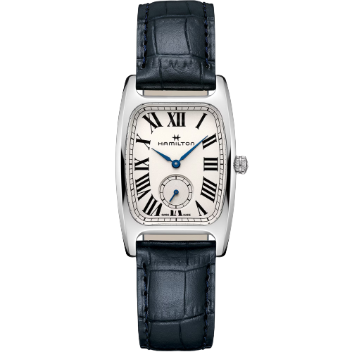 Hamilton H13421611 American Classic Boulton Small Second Quartz Black Leather Strap Men's & Women's Watch