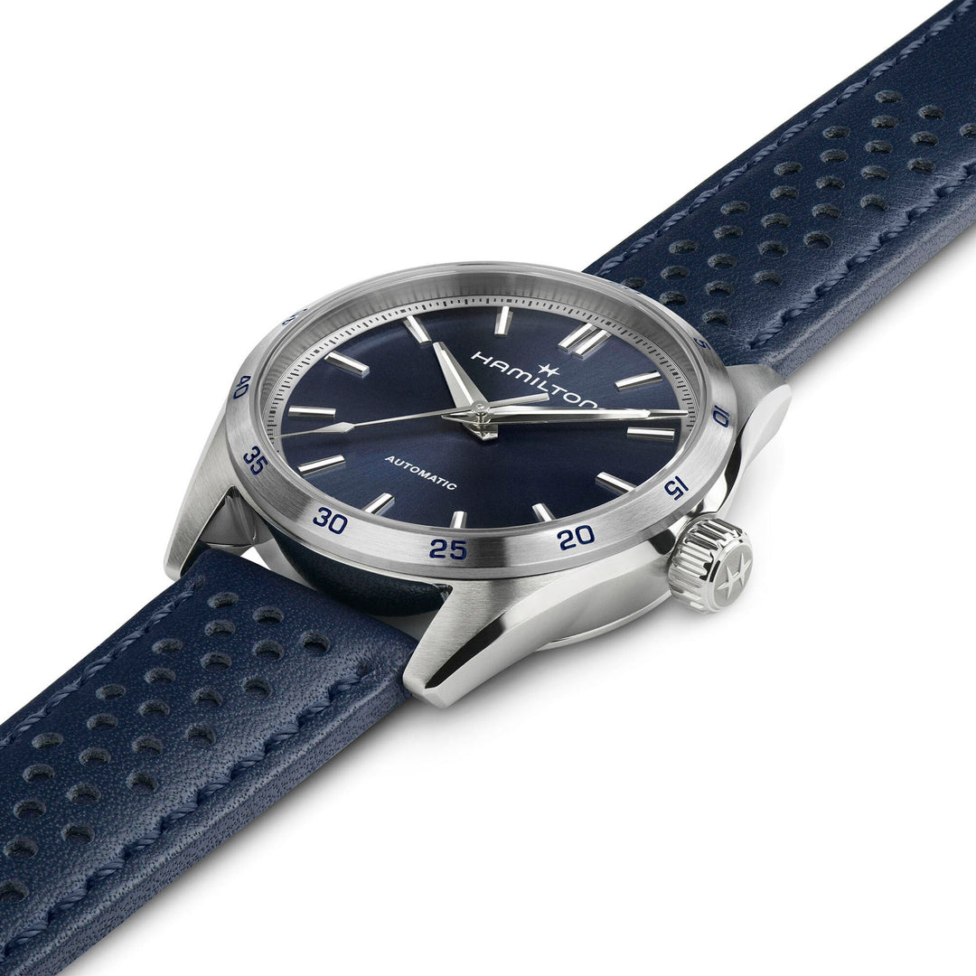 Hamilton H36115640 Jazzmaster Performer Auto 34mm Blue Leather Women's Watch