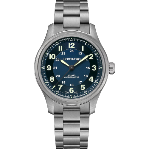 Hamilton H70545140 Khaki Field Titanium Automatic 42mm Blue Dial Titanium Men's Watch