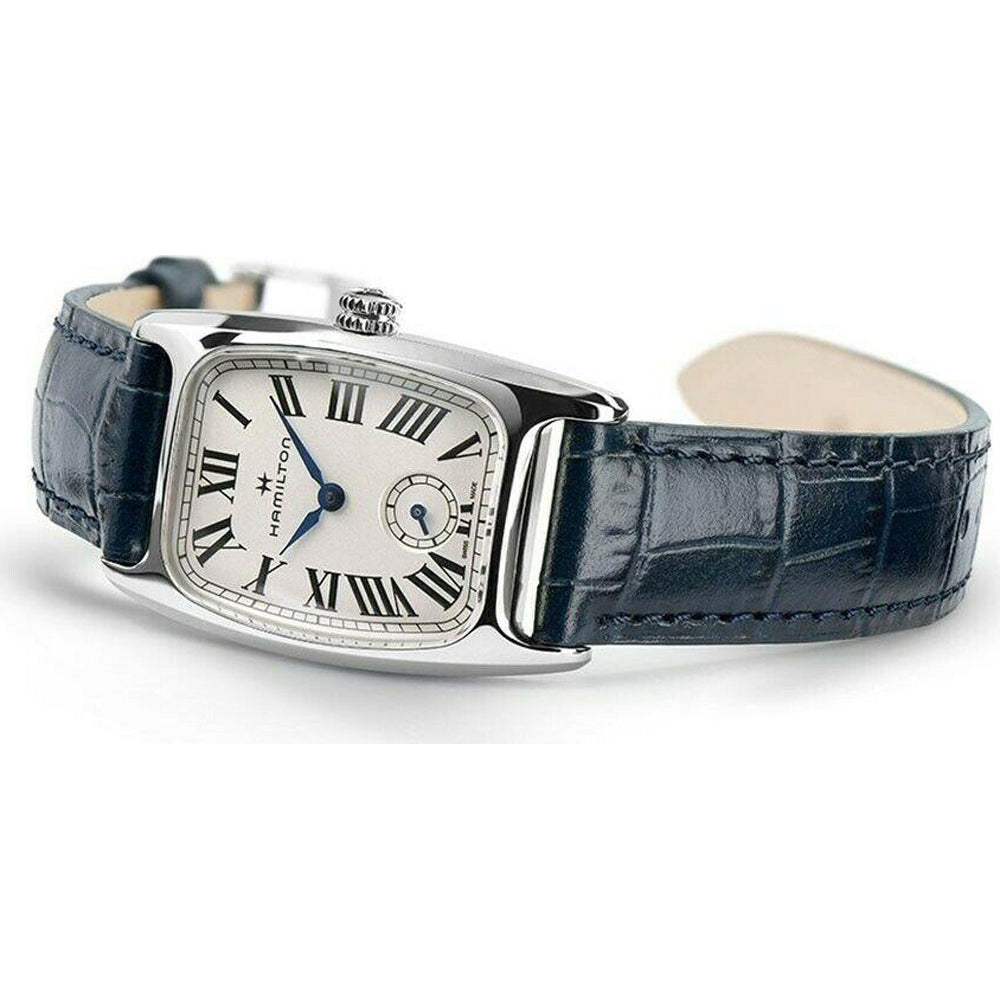Hamilton H13421611 American Classic Boulton Small Second Quartz Black Leather Strap Men's & Women's Watch