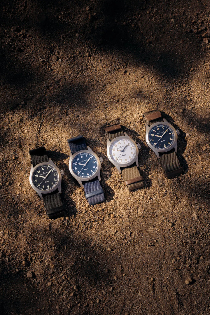 Hamilton Khaki Field Quartz (33mm) Blue Dial Blue Textile Strap H69301940 Men & Women Watches