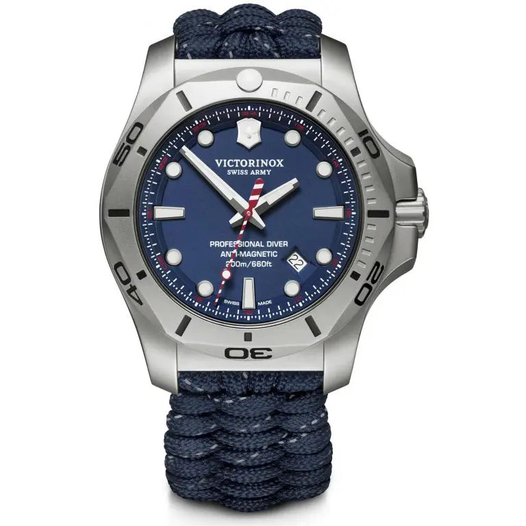 イブ Victorinox Swiss Army 241843 I.N.O.X Professional Diver Blue Strap