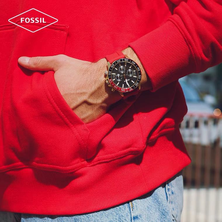Fossil BQ2499 Bannon Multifunction Chronograph Red Silicone strap Men’s Watch