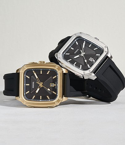 Fossil Inscription | Black Dial | Black Silicone Strap FS5981 Men’s Watch