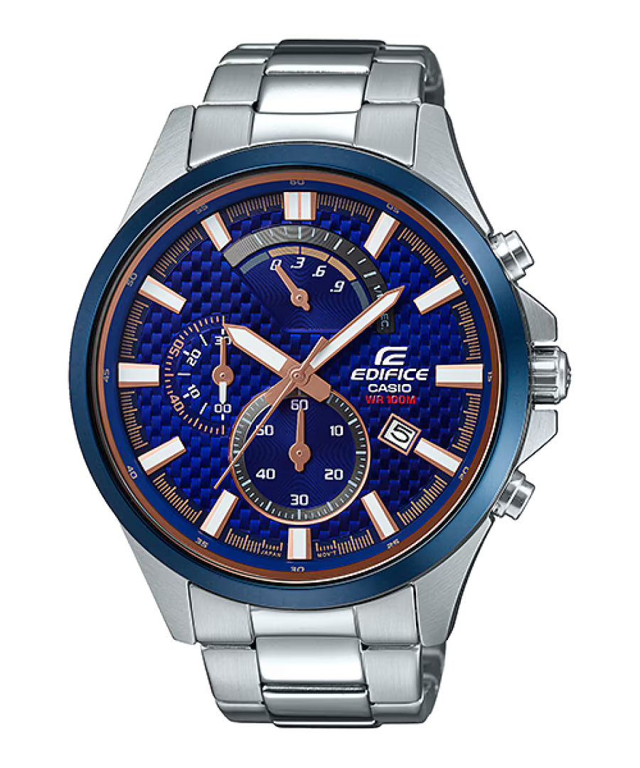 Casio EFV-530DB-2A.G Edifice Chronograph Stainless Steel Mens Watch