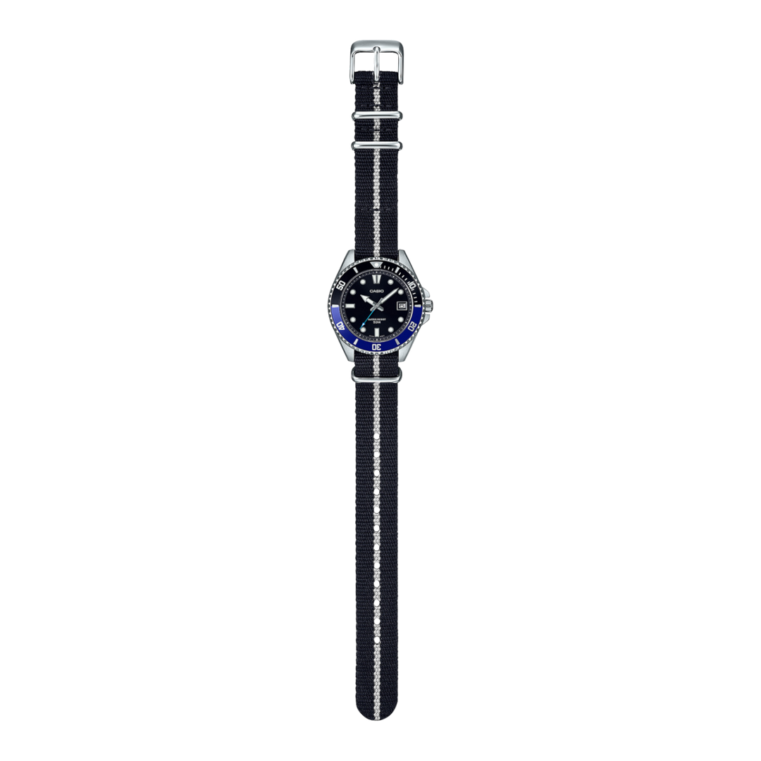 Casio MDV10C-1A2 Standard Analog Black Dial Quartz Mens Watch