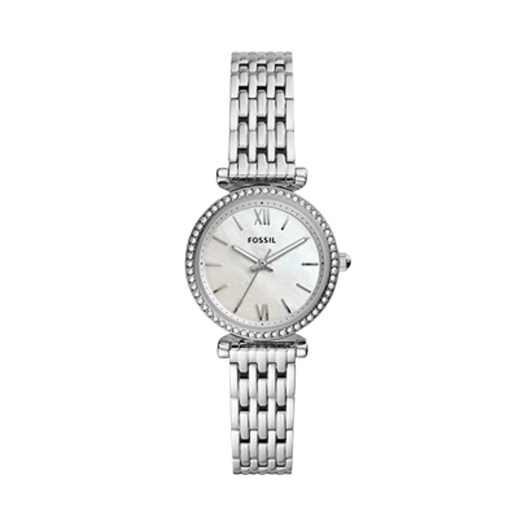 Fossil ES4647 Carlie Mini Diamond Accents Silver Quartz  Women's Watch