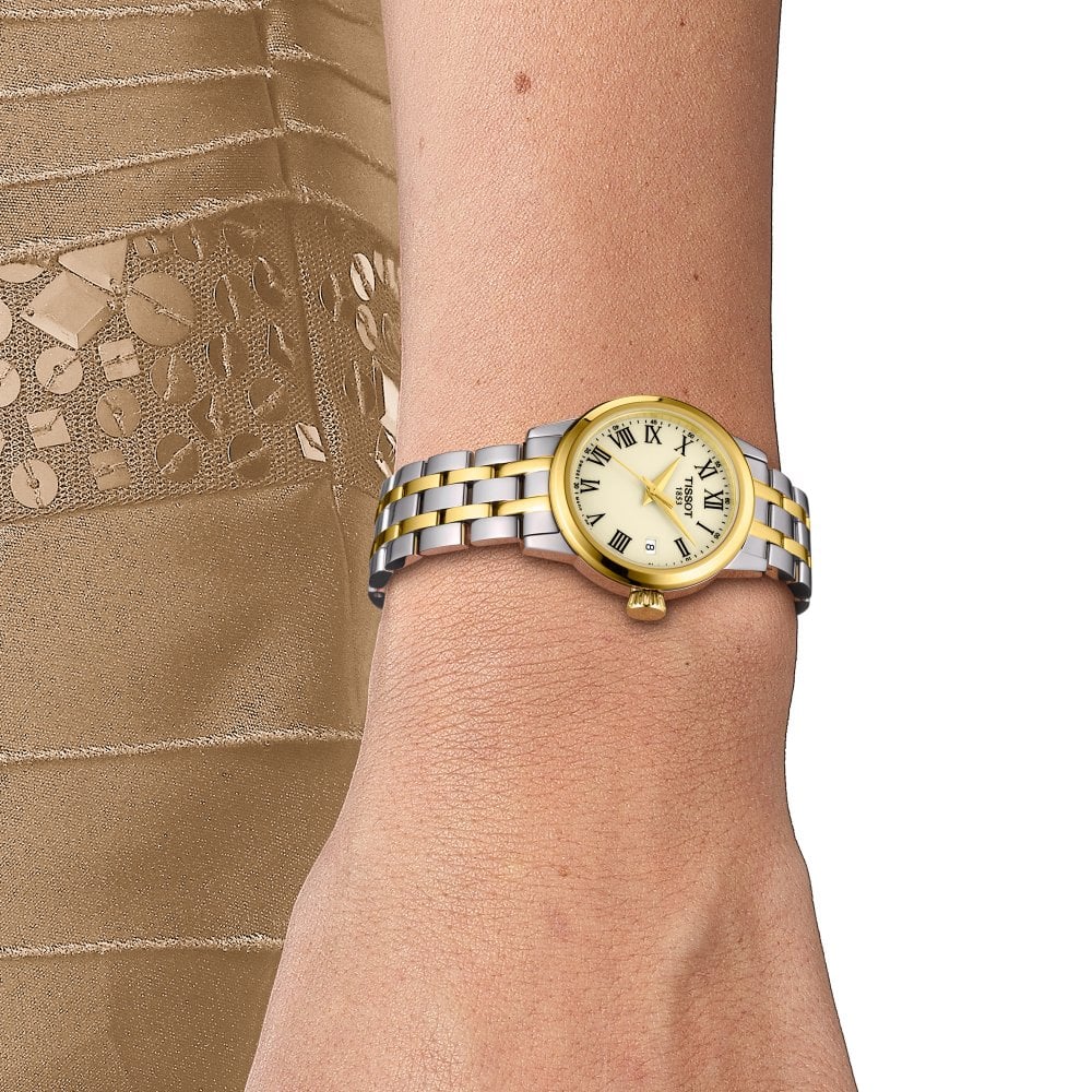 Tissot T-Classic Dream T1292102226300 Champagne Dial Two Tone Stainless Women's Watch