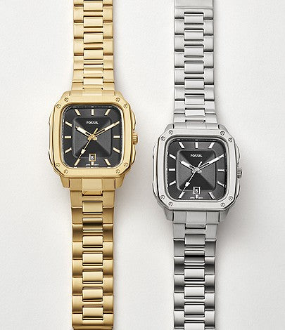 Fossil Inscription | Black Dial | Stainless Steel Bracelet FS5933 Men’s Watch