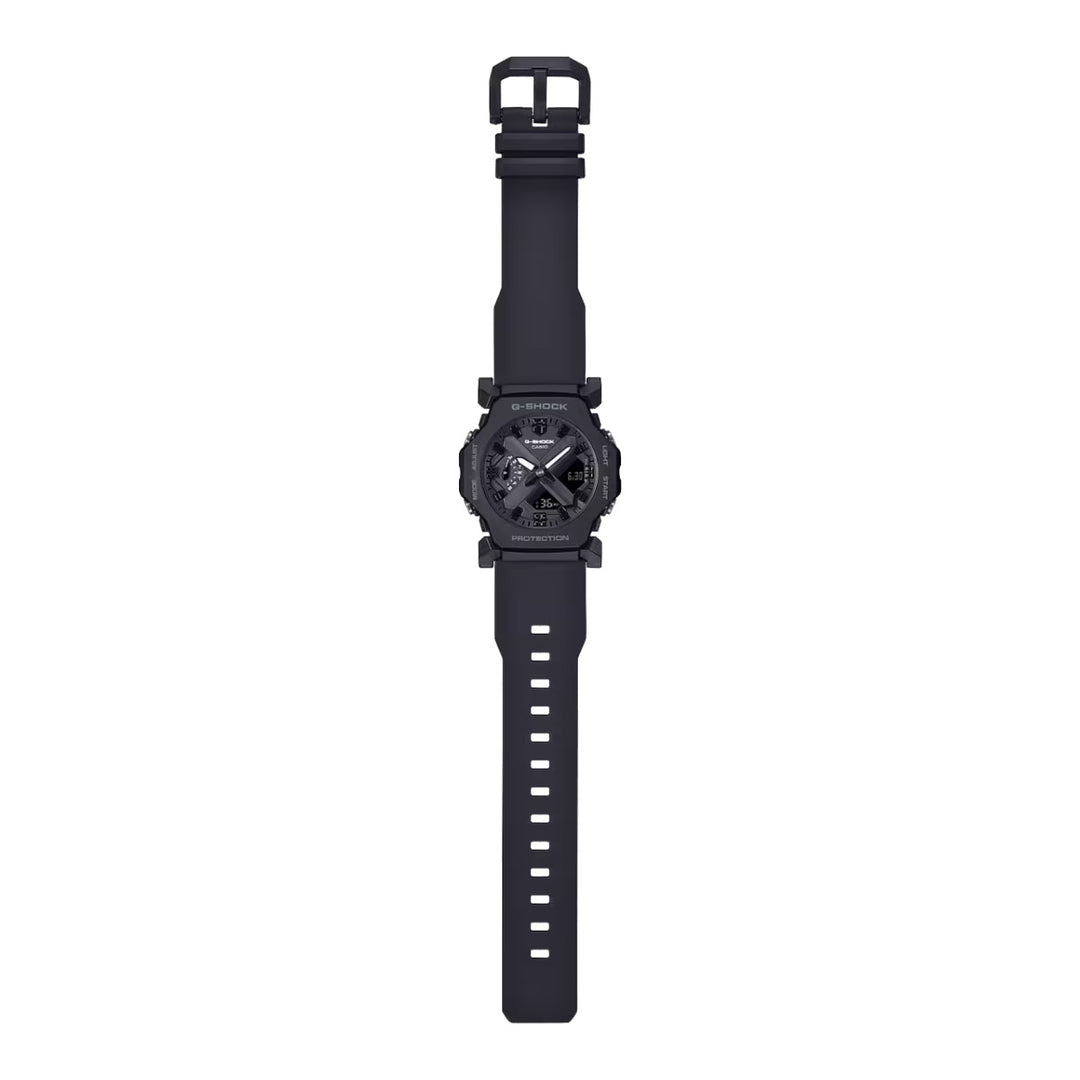 Casio GA-2300-1AER G Shock Core 42.1mm Black Hybrid Dial Black Resin Strap Men's Watch