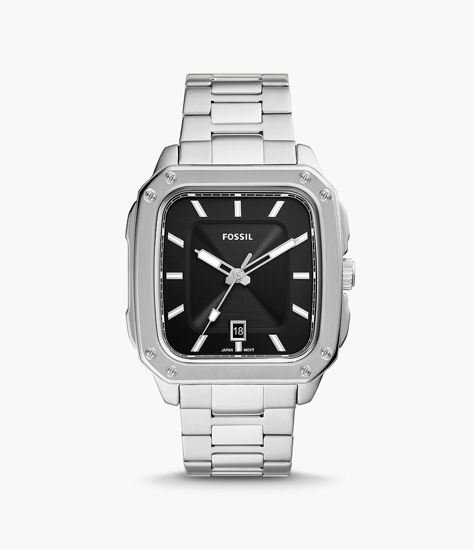 Fossil Inscription | Black Dial | Stainless Steel Bracelet FS5933 Men’s Watch