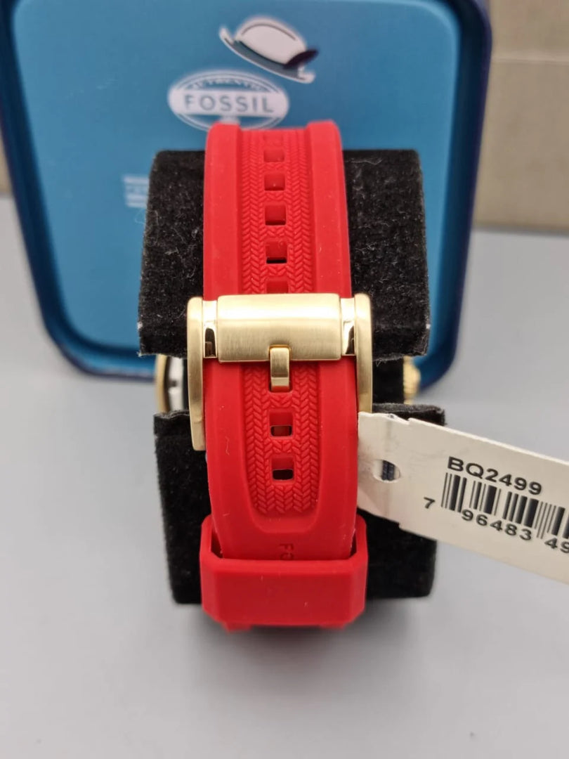 Fossil BQ2499 Bannon Multifunction Chronograph Red Silicone strap Men’s Watch