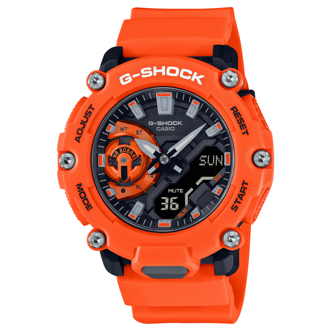Casio GA-2200M-4AER G Shock Carbon Core Guard Orange Men & Women Watches