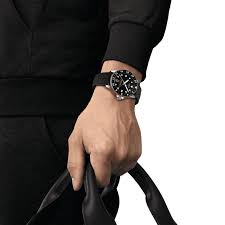 Tissot T1208521705100 Seastar 1000 Quartz GMT 40mm Black Dial Black Rubber Strap Men's Watch