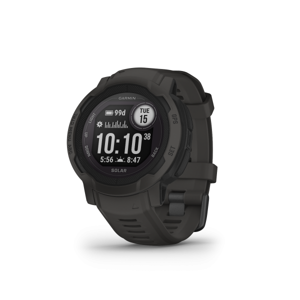 Garmin 010-02627-00 Instinct 2 Solar Graphite Black Silicone Strap Men's & Women's Watch - mzwatcheslk srilanka