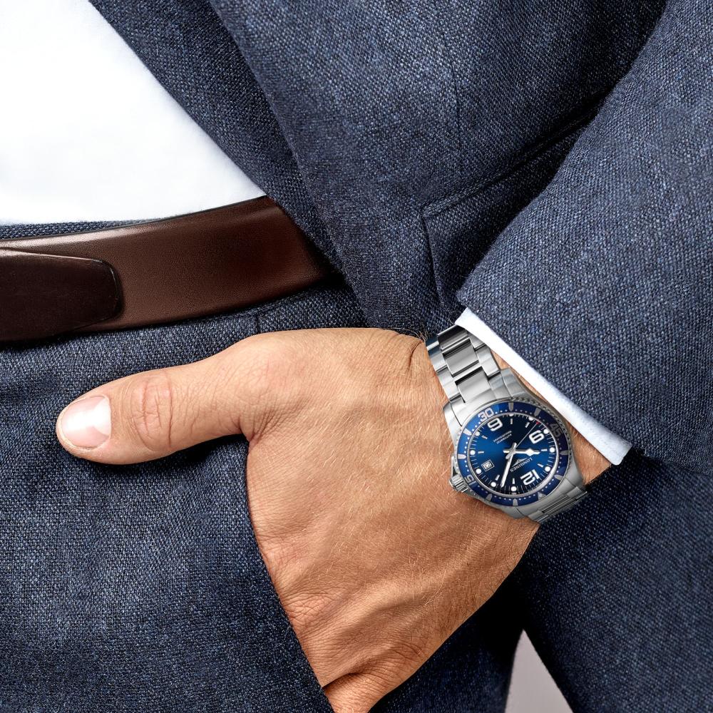 LONGINES L37404966 Hydroconquest 41mm Case Blue Dial Swiss Quartz Men's Watch - mzwatcheslk srilanka
