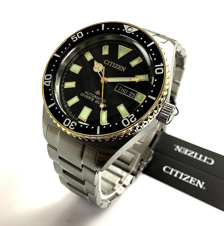 Citizen NY0125-83E Promaster Diver Automatic 45mm Black Dial Stainless Steel Bracelet Men’s Watch