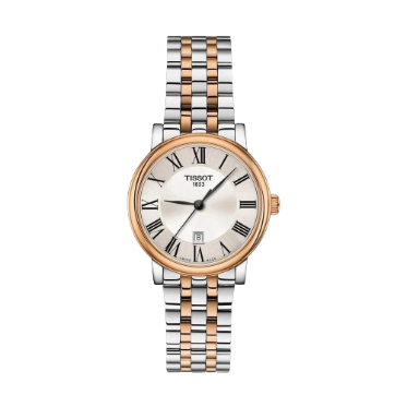 Tissot T1224102203300 Carson Silver Dial Two Tone Stainless Steel Men's Watch