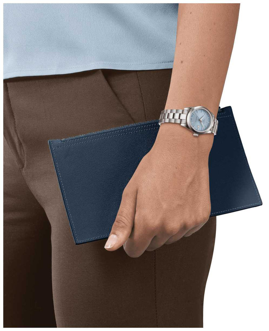 Tissot T1320071135100 T-My Lady Automatic 29.3mm Blue Dial Stainless Steel Bracelet Women’s Watch