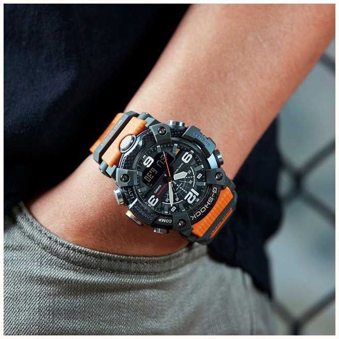 Casio GG-B100-1A9ER G-Shock Carbon Core MudMaster Stopwatch Bluetooth Men's Watch