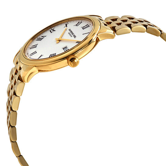 Raymond Weil 5485-P-00300 Toccata Gold Stainless Steel Bracelet White Dial Men’s Watch