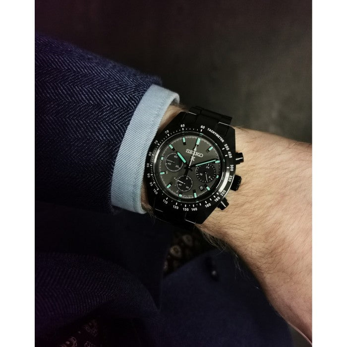 Seiko SSC917P1 Prospex Black Series Night Speedtimer Solar Chronograph Men's Watch