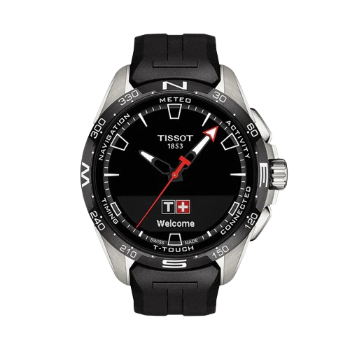 Tissot T1214204705100 T Touch Connect Solar Black Silicone Strap