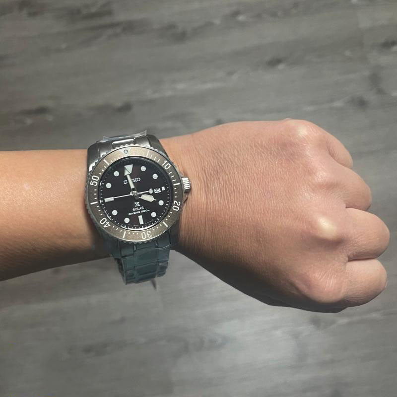 Seiko SNE571P1 Prospex Compact Solar Scuba Diver 38.5mm Men's Watch
