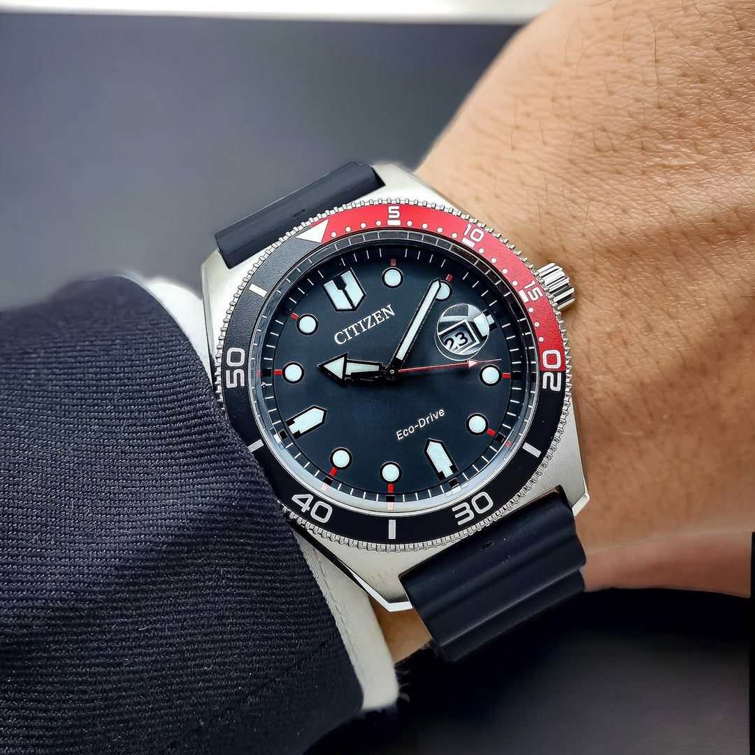 Citizen AW1769-10E Eco Drive Marine Diver Black Dial Men’s Watch