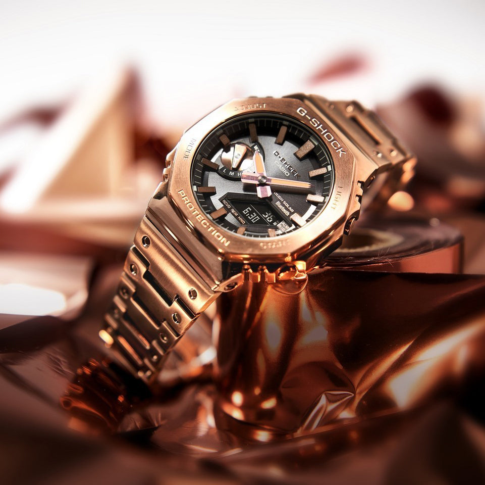 Casio GM-B2100GD-5AER G-Shock Bluetooth Full Metal 2100 Series Bronze Toned Men's Watch