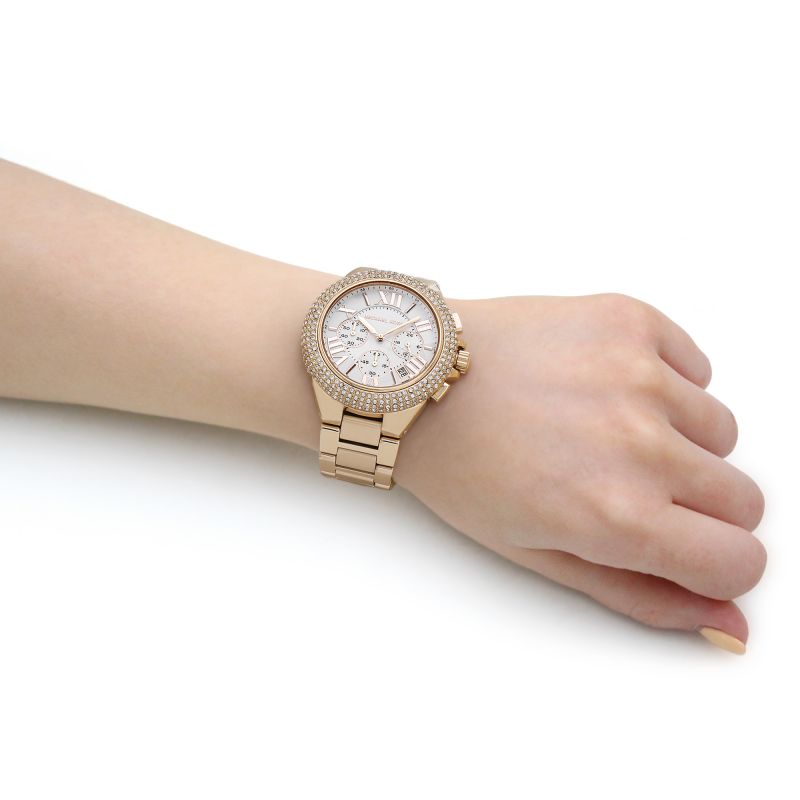 Michael Kors MK6994 Camille Gold Toned Chronograph Women display picture 2