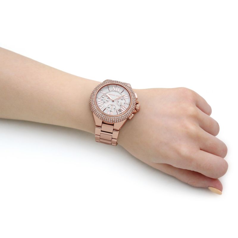 Michael Kors MK6995 Camille Rose Gold Chronograph Women's Watch - mzwatcheslk srilanka