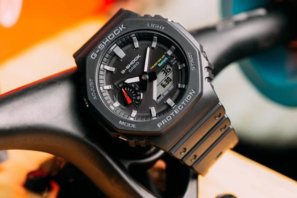 Casio G-shock GA-B2100-1AER Bluetooth Black Solar Power Watch With Resin Strap Mens Watch - mzwatcheslk srilanka
