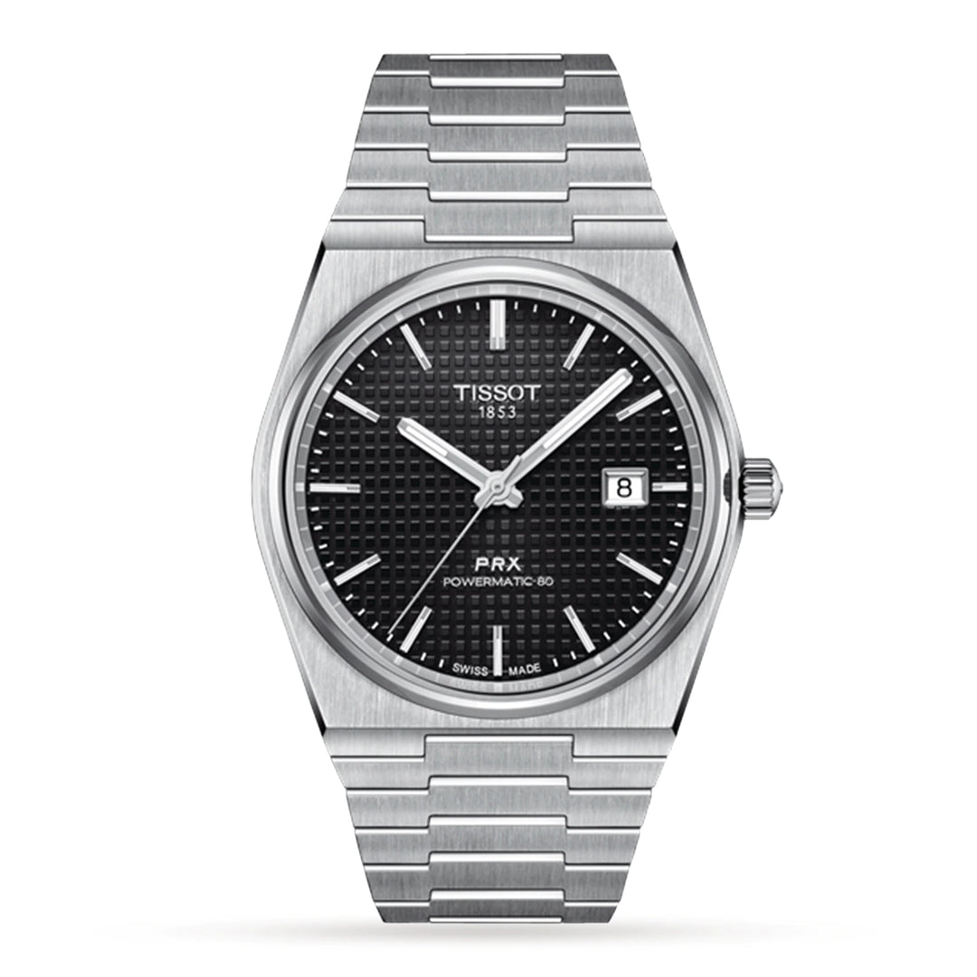 Tissot T1374071105100 PRX 40 205 Powermatic 80 Black Dial Stainless Steel Bracelet Men's Watch - mzwatcheslk srilanka