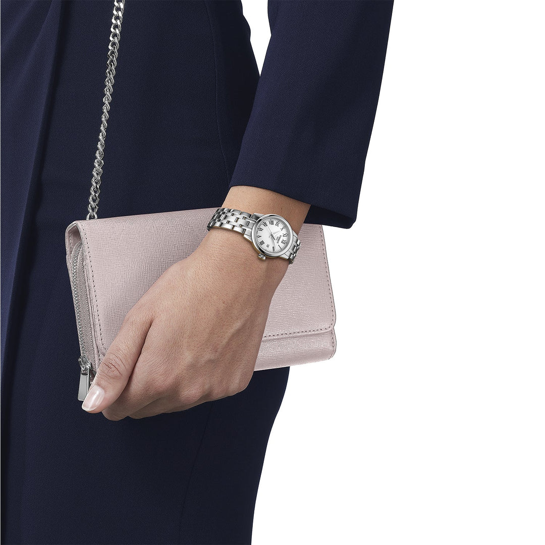 Tissot T1292101101300 Women's Classic Dream White Dial Stainless Steel Women’s Watch - mzwatcheslk srilanka