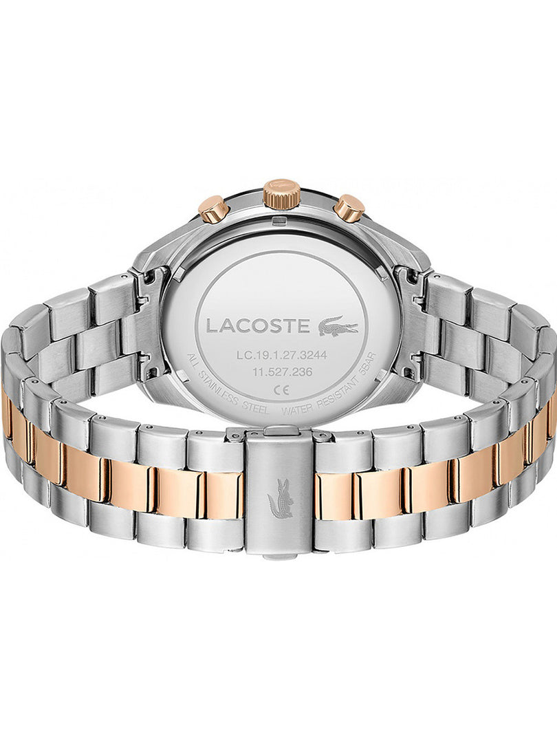 Lacoste 2011112 Boston Two-Tone Steel Bracelet Grey Dial Men's Watch - mzwatcheslk srilanka