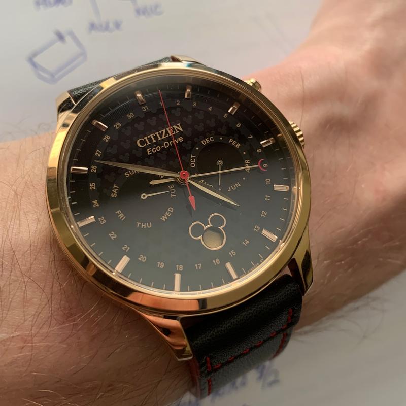 Citizen AP1053-23W Disney Mickey Mouse Moonphase Eco Drive Watch - mzwatcheslk srilanka