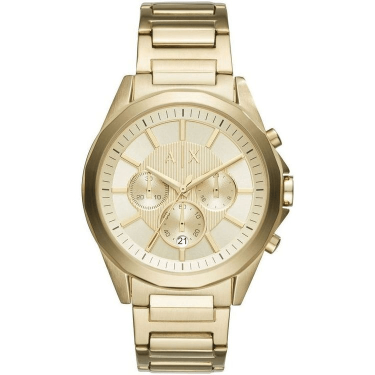 Armani Exchange AX2602 Gold Chronograph Dial Gold Tone Bracelet Men's Watch - mzwatcheslk srilanka