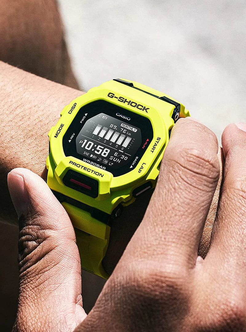 Casio G-Shock GBD-200-9ER G-Squad Digital Quartz Lime Green Watch Men's Watch - mzwatcheslk srilanka