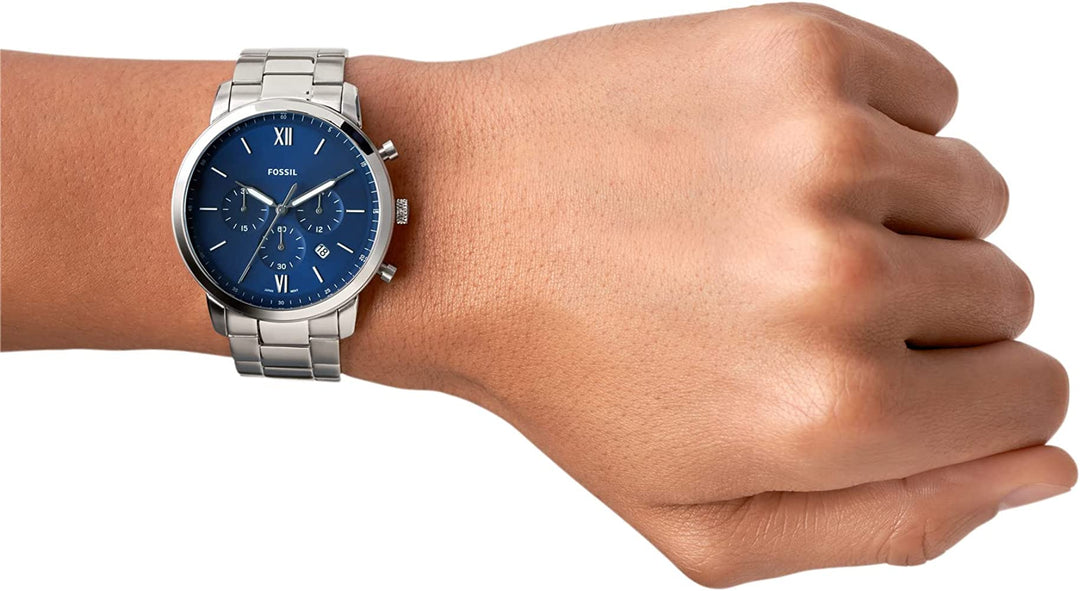 Fossil FS5792 Neutra Stainless Steel Chronograph Quartz Men's Watch - mzwatcheslk srilanka