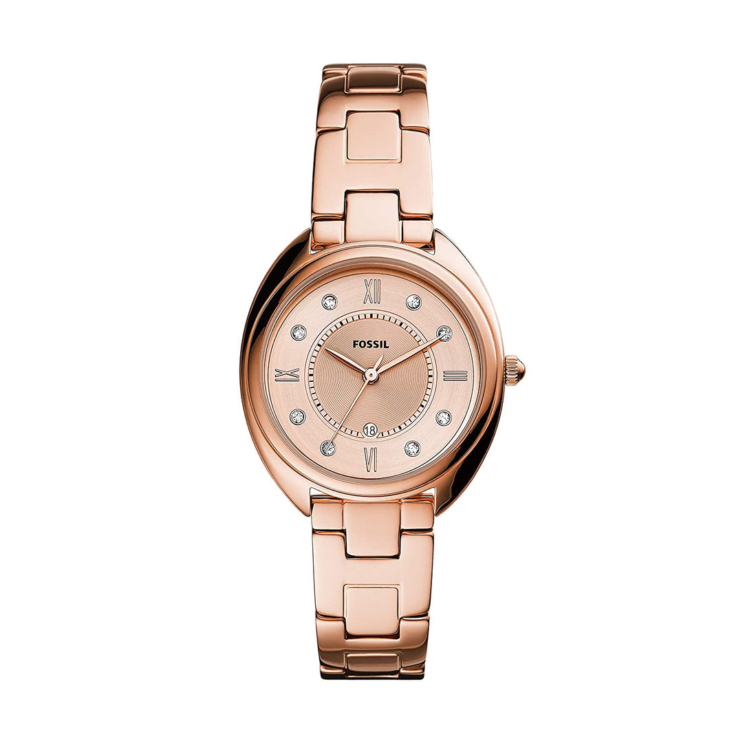 Fossil ES5070 Gabby Crystal Accents Rose Gold Tone Stainless Steel Quartz Women's Watch - mzwatcheslk srilanka